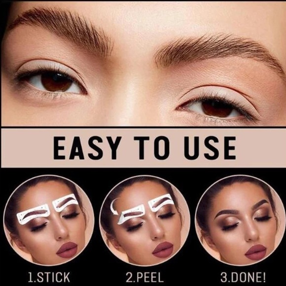 Rated Best Temporary Eyebrow Tattoos – Bossy Studio & Co Eye brow tattoo sticker easy application